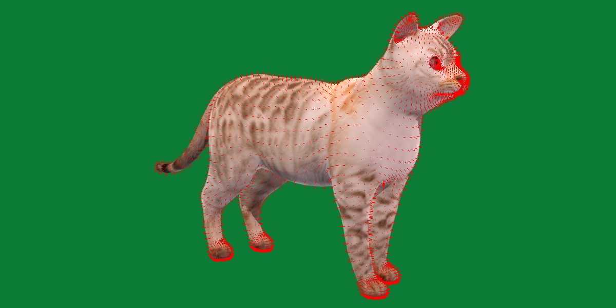 Snow Bengal Cat Low-poly 3D model_20