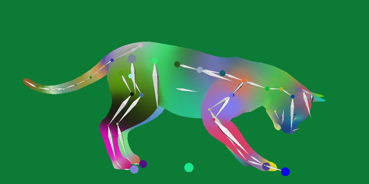 Snow Bengal Cat Low-poly 3D model_30