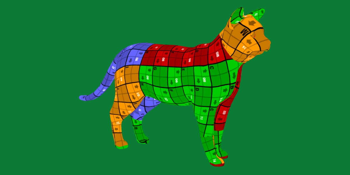 Snow Bengal Cat Low-poly 3D model_21