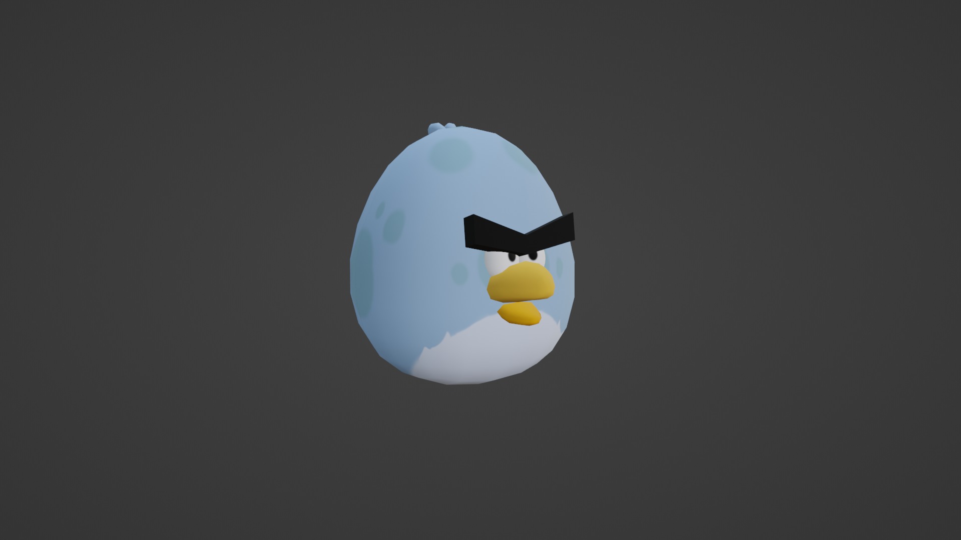 TONY FROM ANGRY BIRDS Low-poly 3D model_28