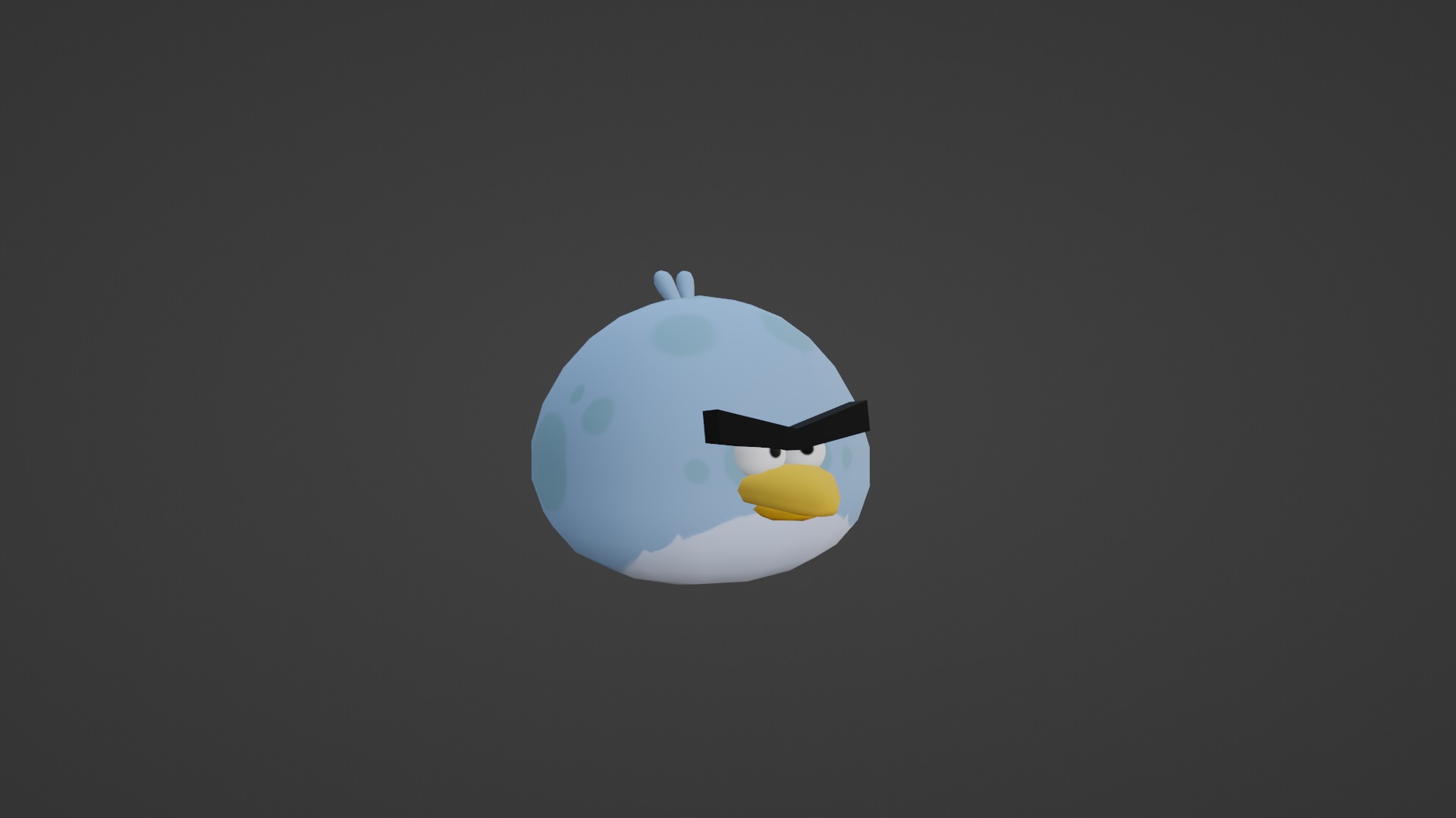 TONY FROM ANGRY BIRDS Low-poly 3D model_13