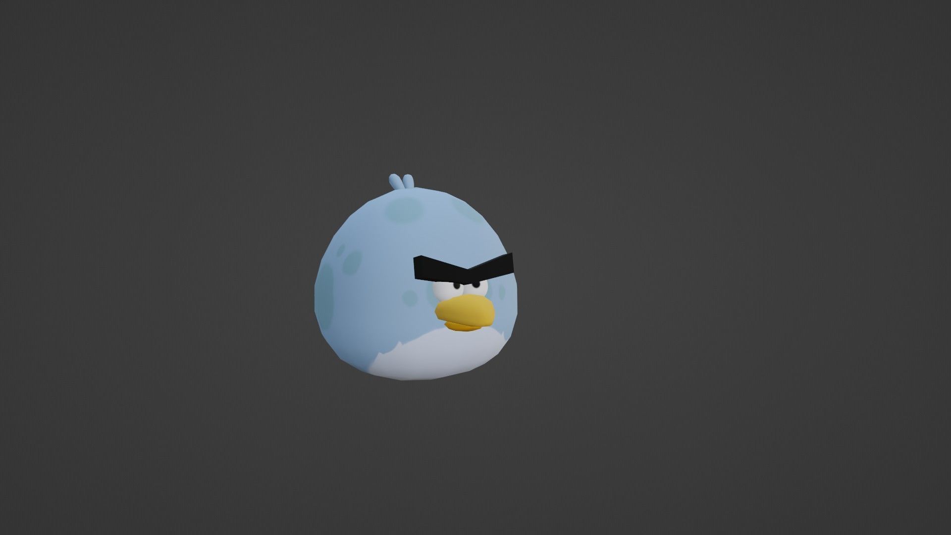 TONY FROM ANGRY BIRDS Low-poly 3D model_3
