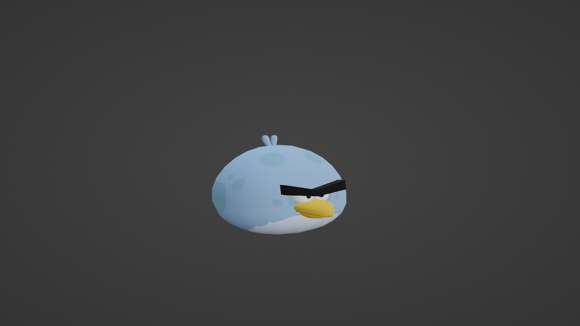 TONY FROM ANGRY BIRDS Low-poly 3D model_16