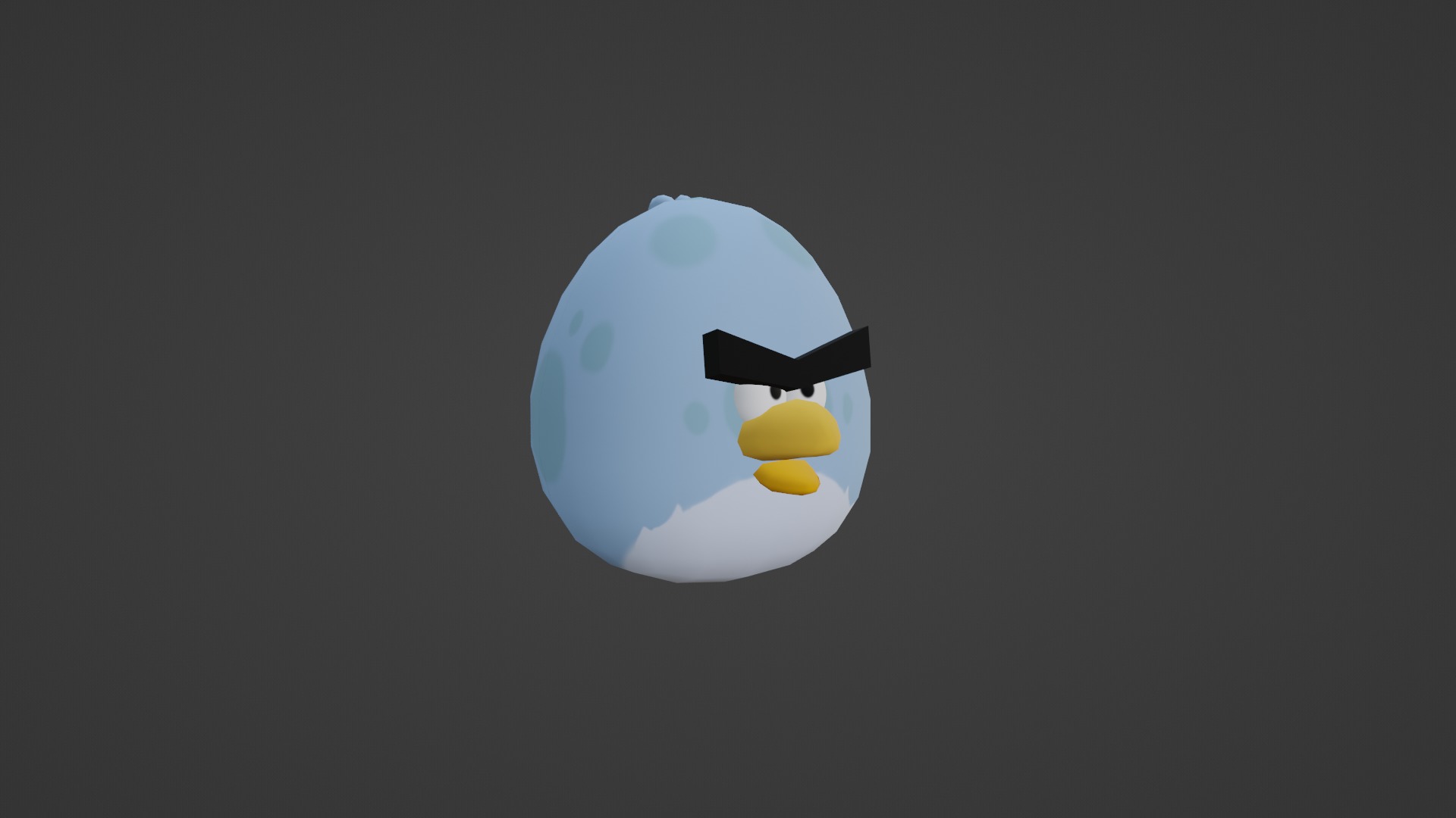 TONY FROM ANGRY BIRDS Low-poly 3D model_32