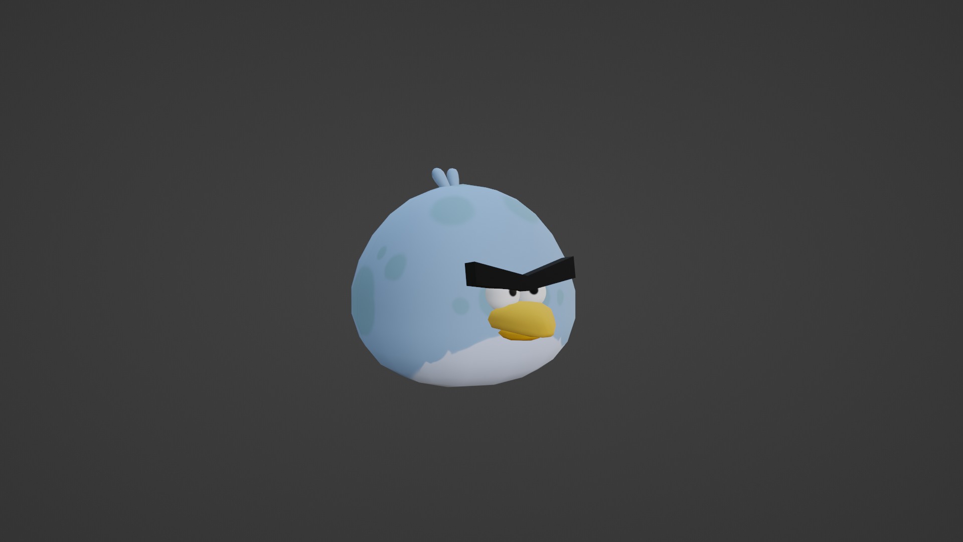 TONY FROM ANGRY BIRDS Low-poly 3D model_12
