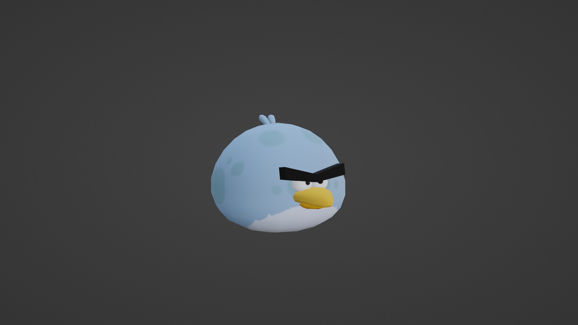 TONY FROM ANGRY BIRDS Low-poly 3D model_46