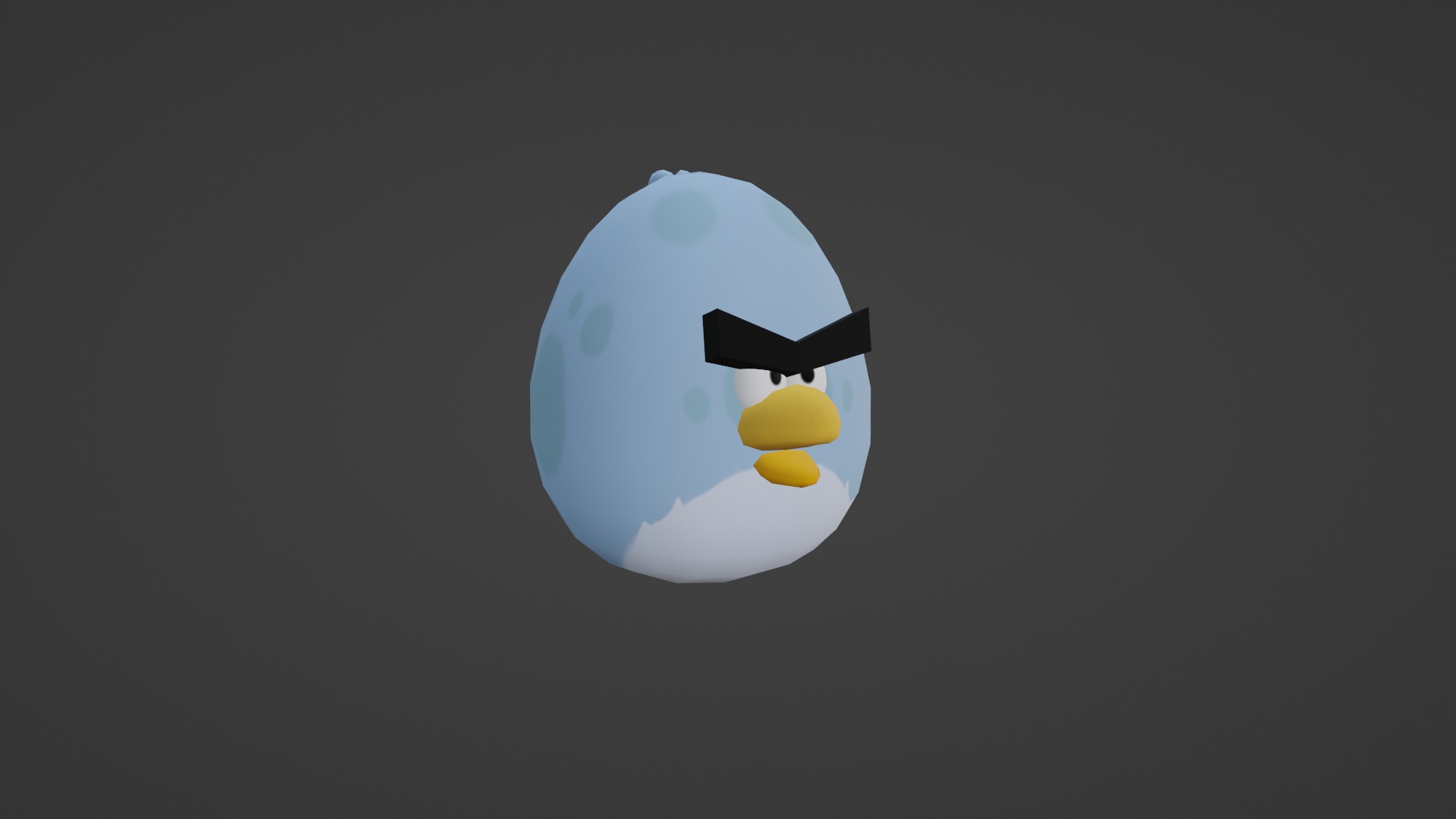 TONY FROM ANGRY BIRDS Low-poly 3D model_29