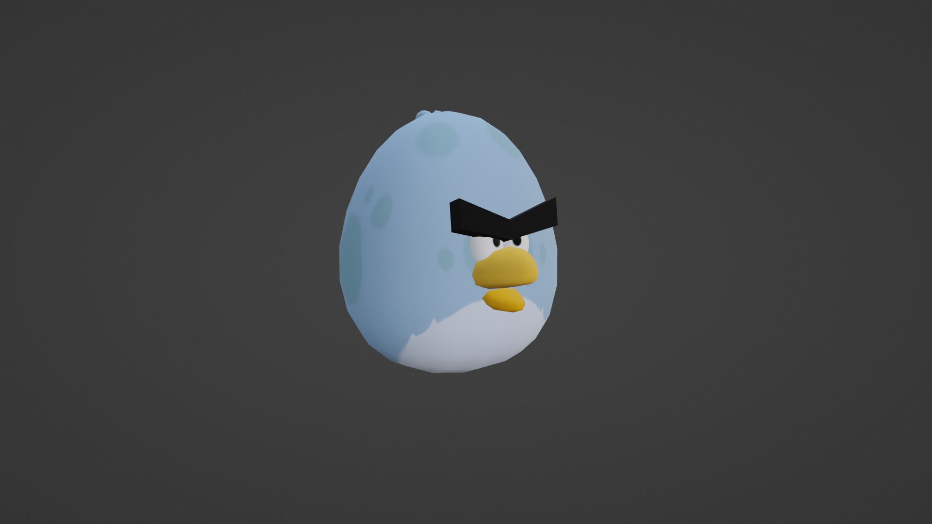 TONY FROM ANGRY BIRDS Low-poly 3D model_31
