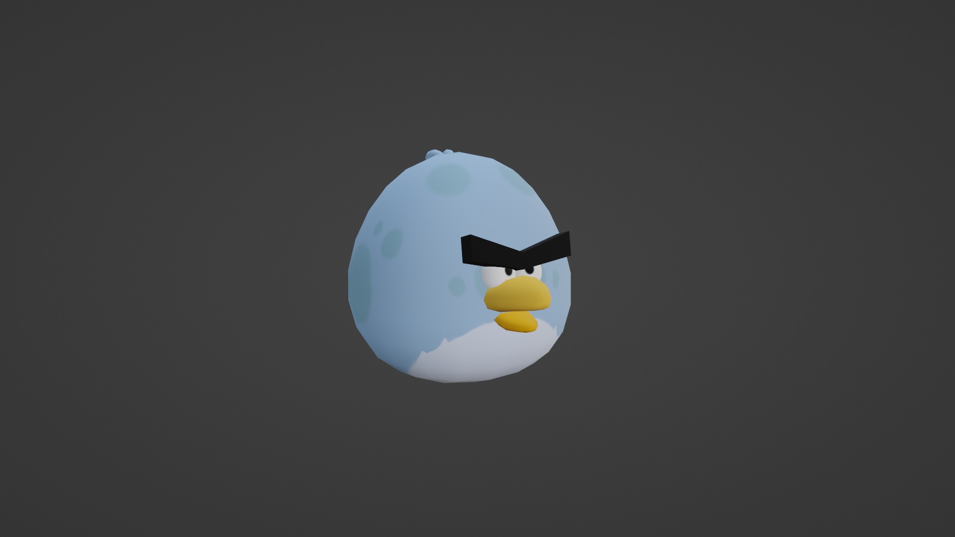 TONY FROM ANGRY BIRDS Low-poly 3D model_33