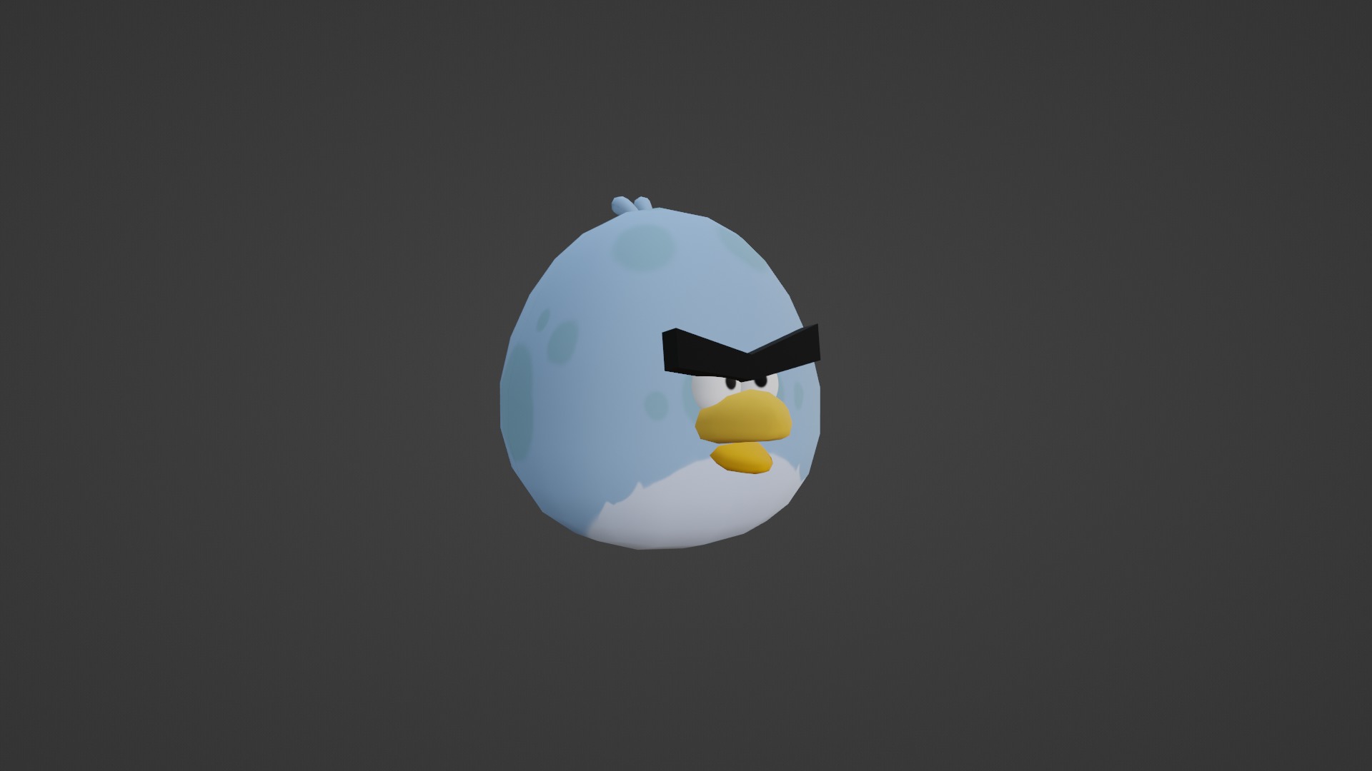 TONY FROM ANGRY BIRDS Low-poly 3D model_27