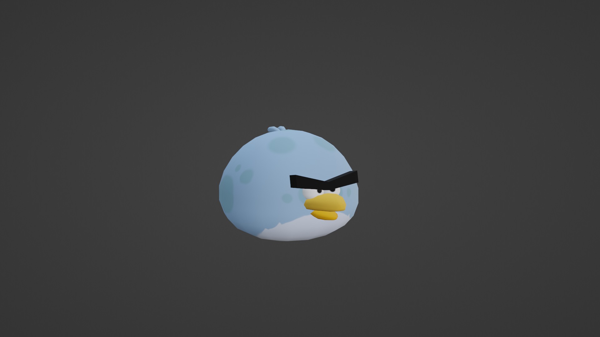TONY FROM ANGRY BIRDS Low-poly 3D model_35