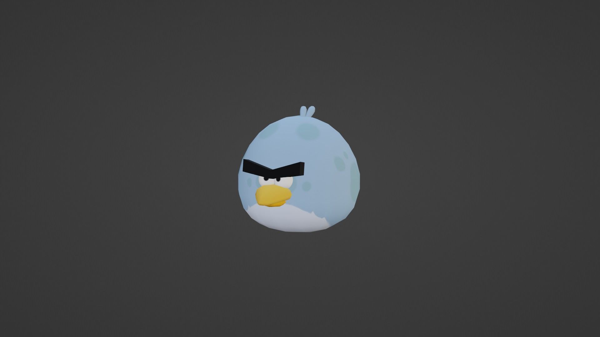 TONY FROM ANGRY BIRDS Low-poly 3D model_2