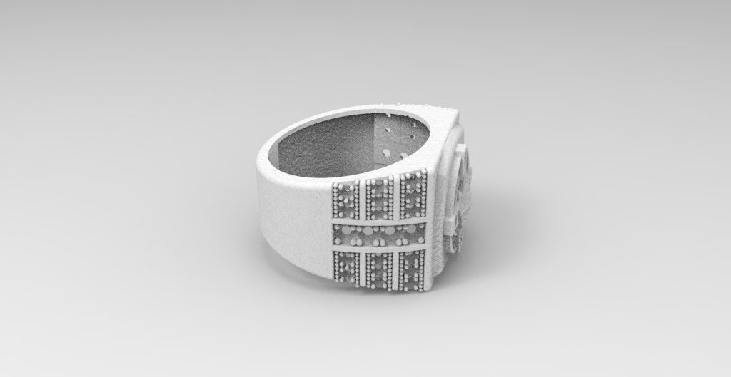 anillo estrella  3D print model_2