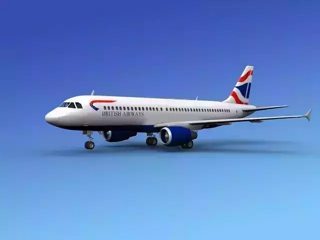 Airbus A320 British Airways 3D model