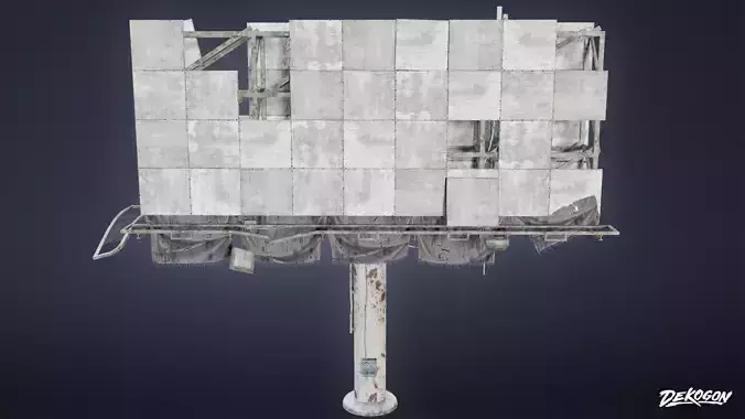 POST APOC SIGNS - Sign 33 - LOW POLY