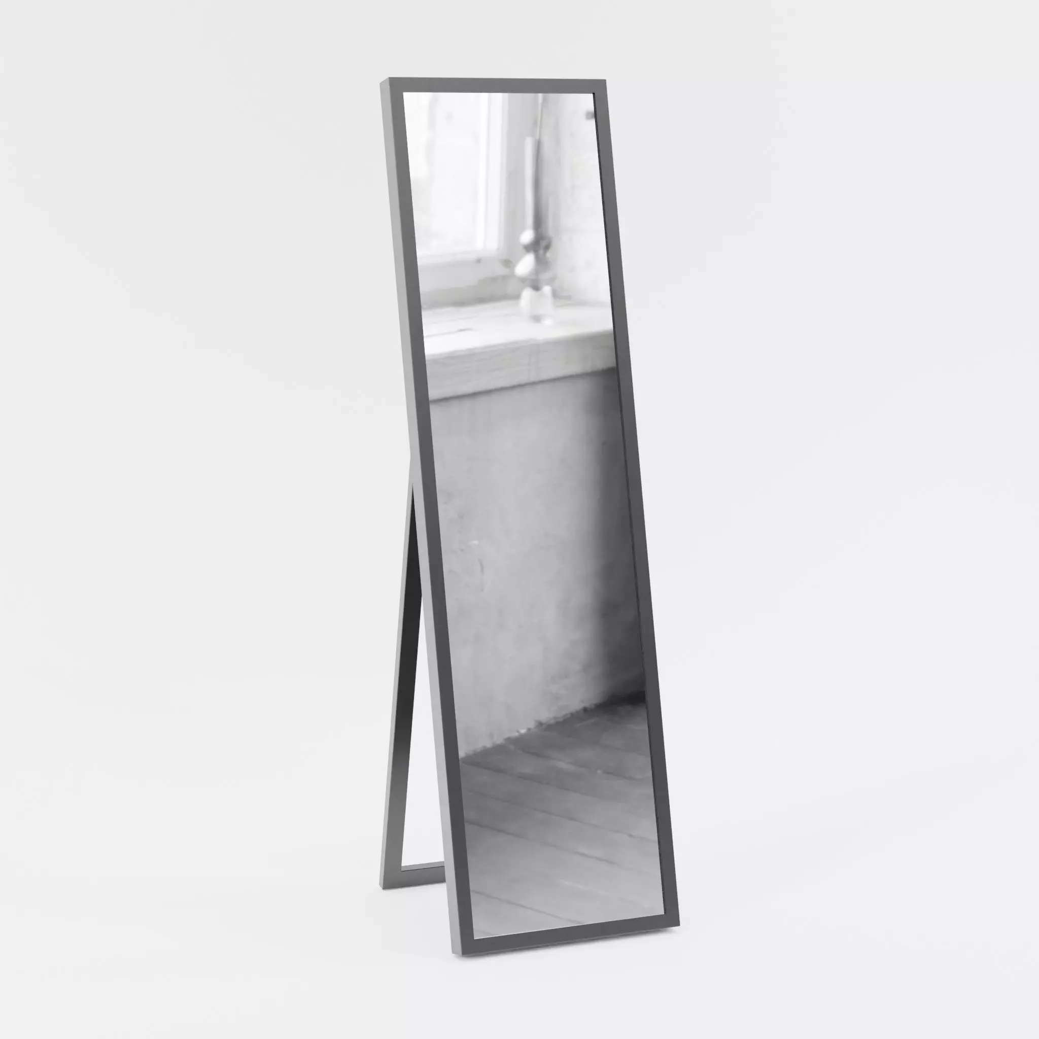 Floor Mirror Low-poly 3D model_0