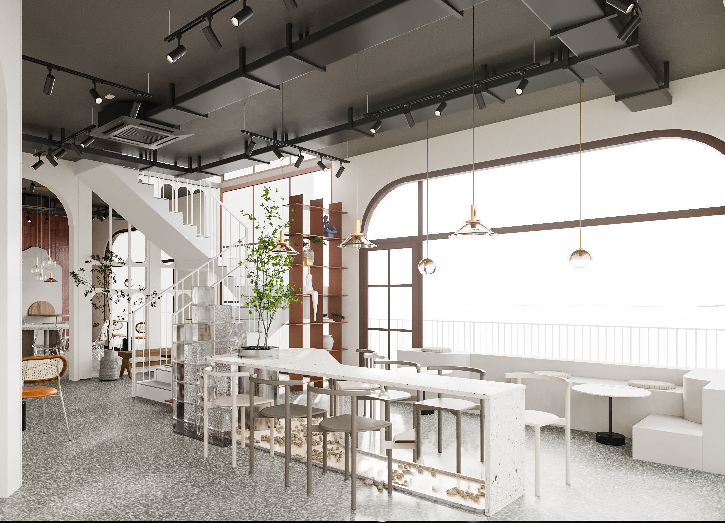 COFFEE SHOP INTERIOR DESIGN 3DSMAX CORONA RENDER 3D model_6