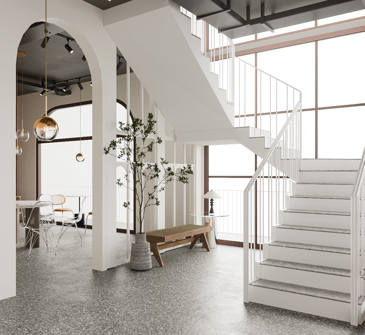 COFFEE SHOP INTERIOR DESIGN 3DSMAX CORONA RENDER 3D model_5