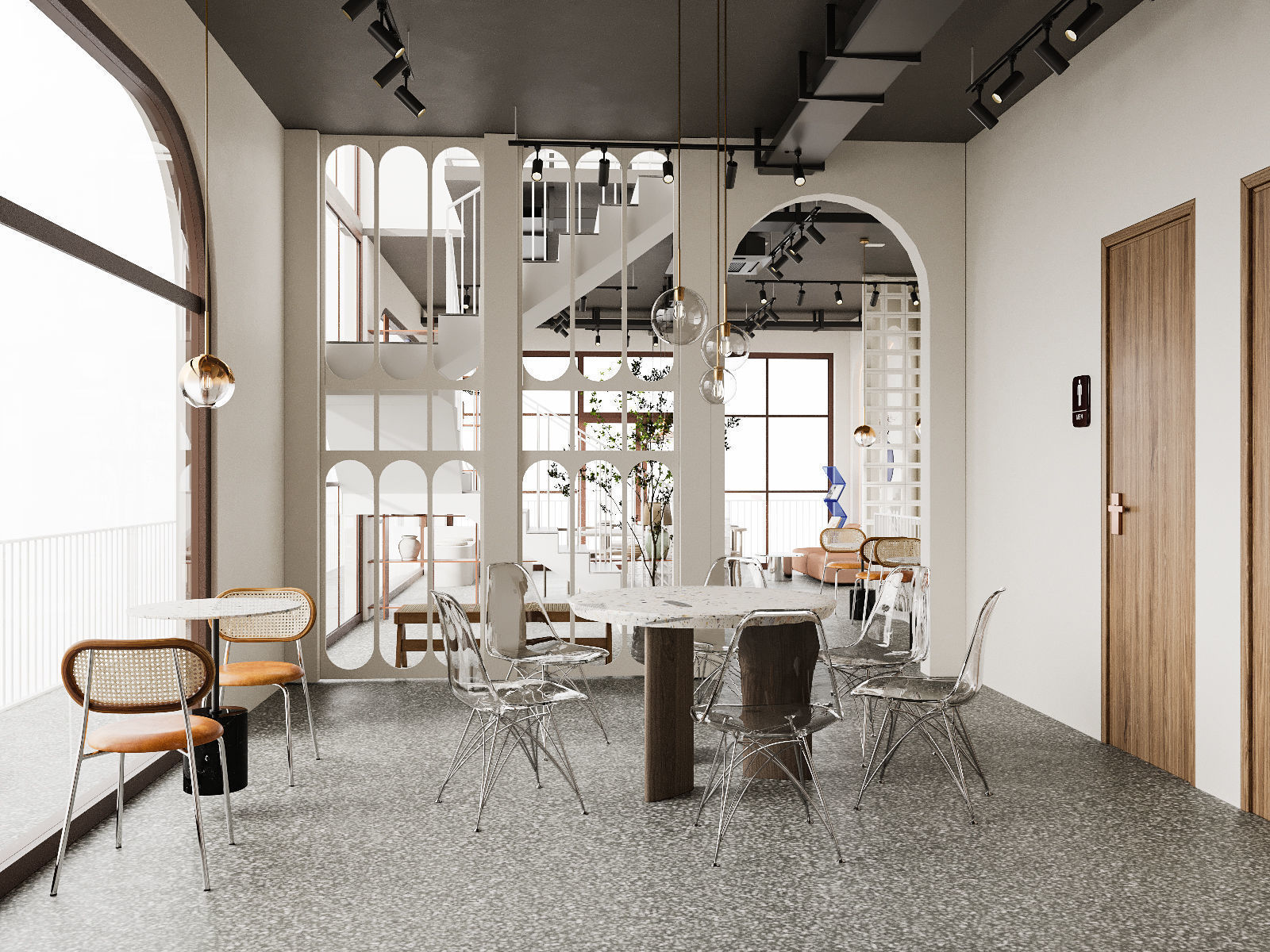 COFFEE SHOP INTERIOR DESIGN 3DSMAX CORONA RENDER 3D model_2