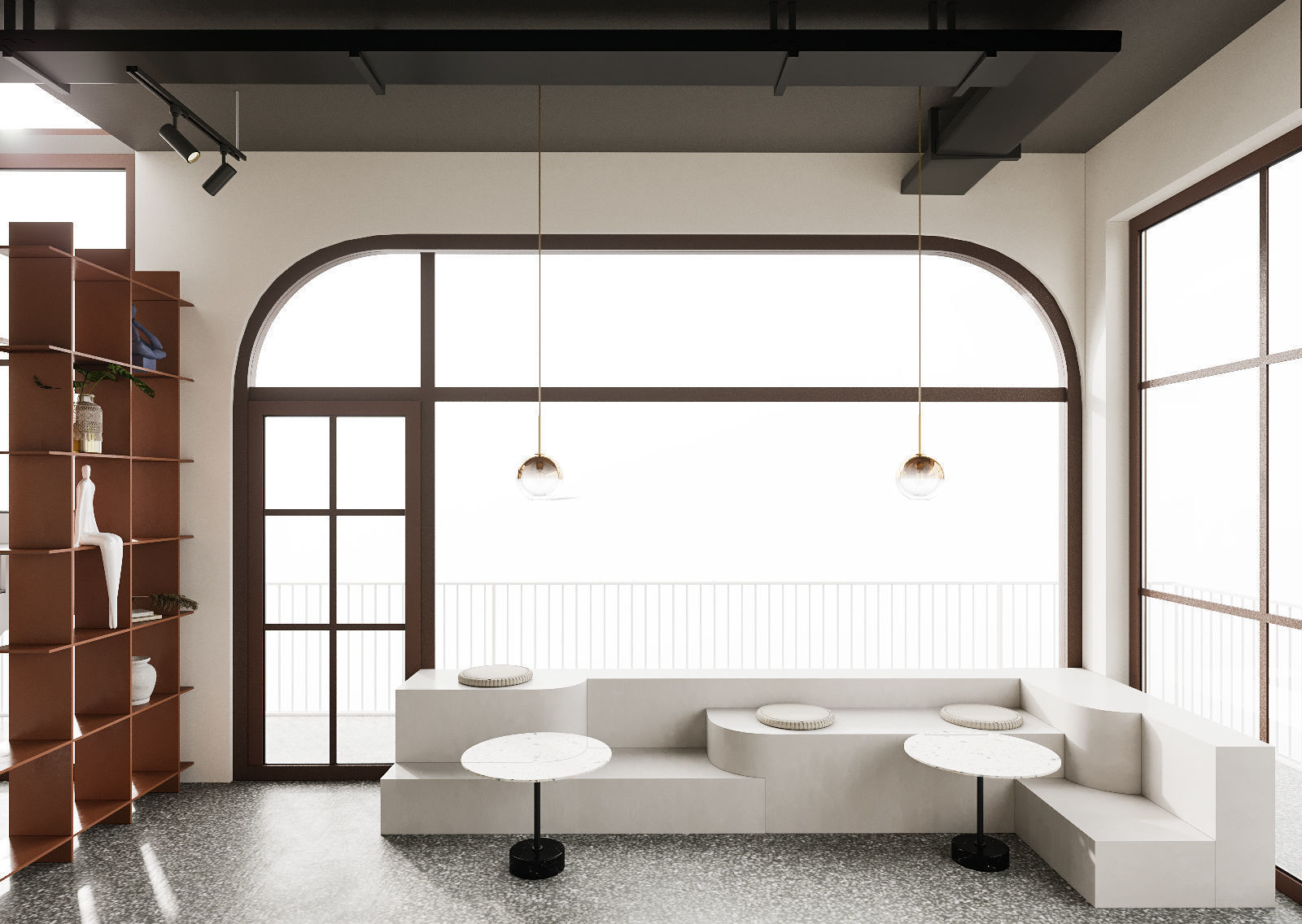 COFFEE SHOP INTERIOR DESIGN 3DSMAX CORONA RENDER 3D model_8