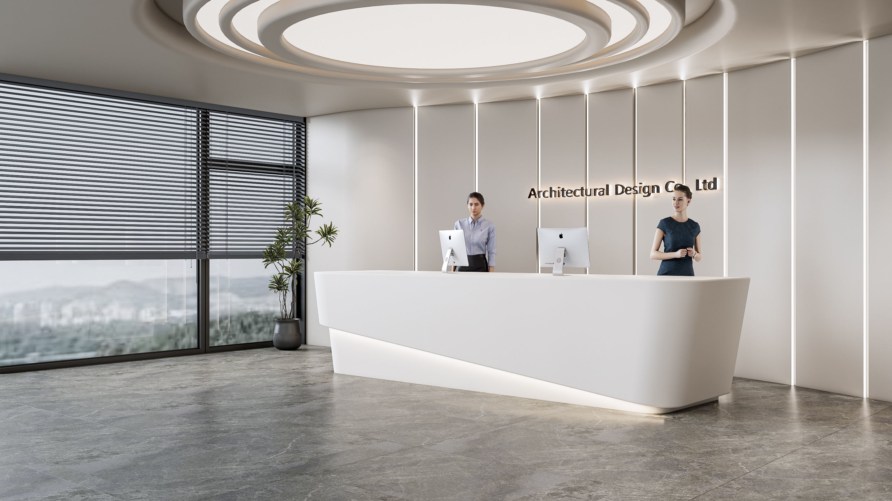 Reception 2 3D model_2