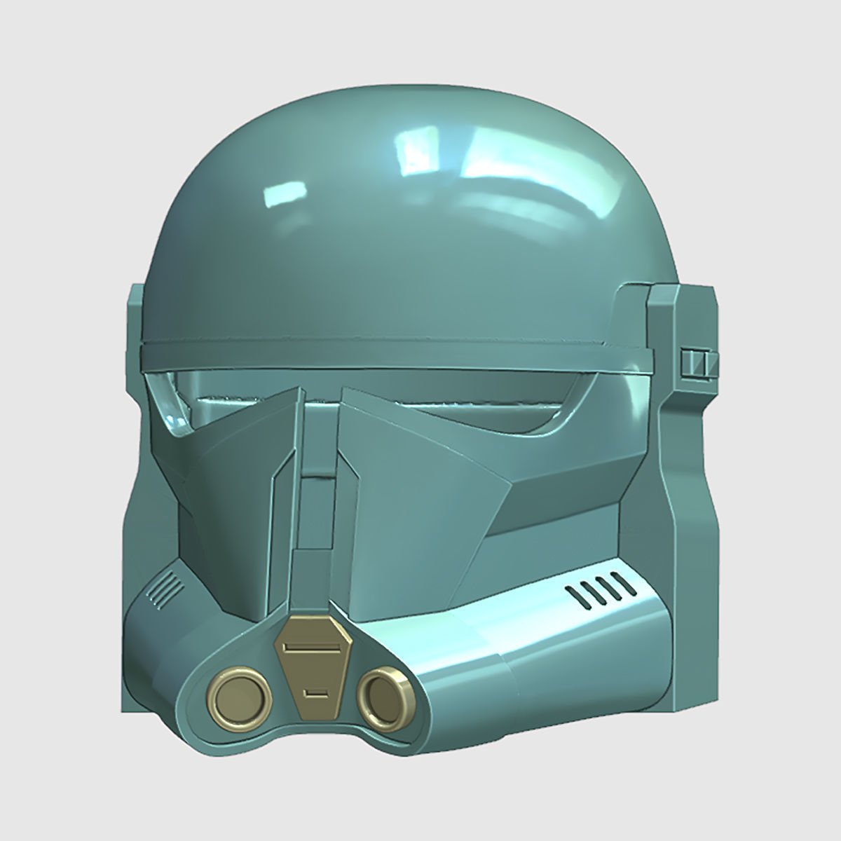 Beskar Trooper Helmet 3D print model 3D print model_1