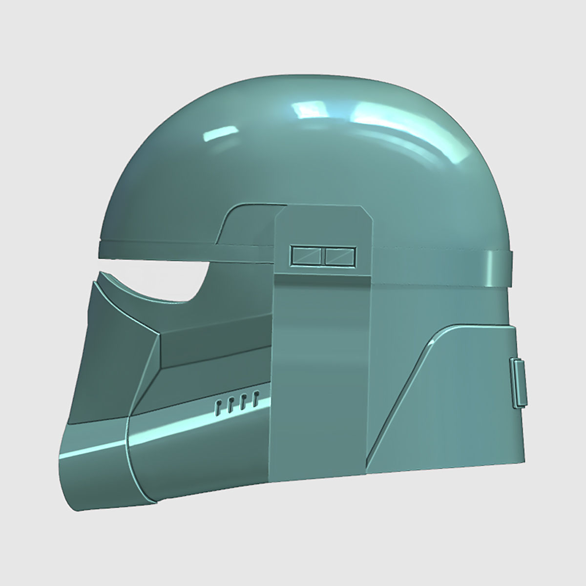 Beskar Trooper Helmet 3D print model 3D print model_2
