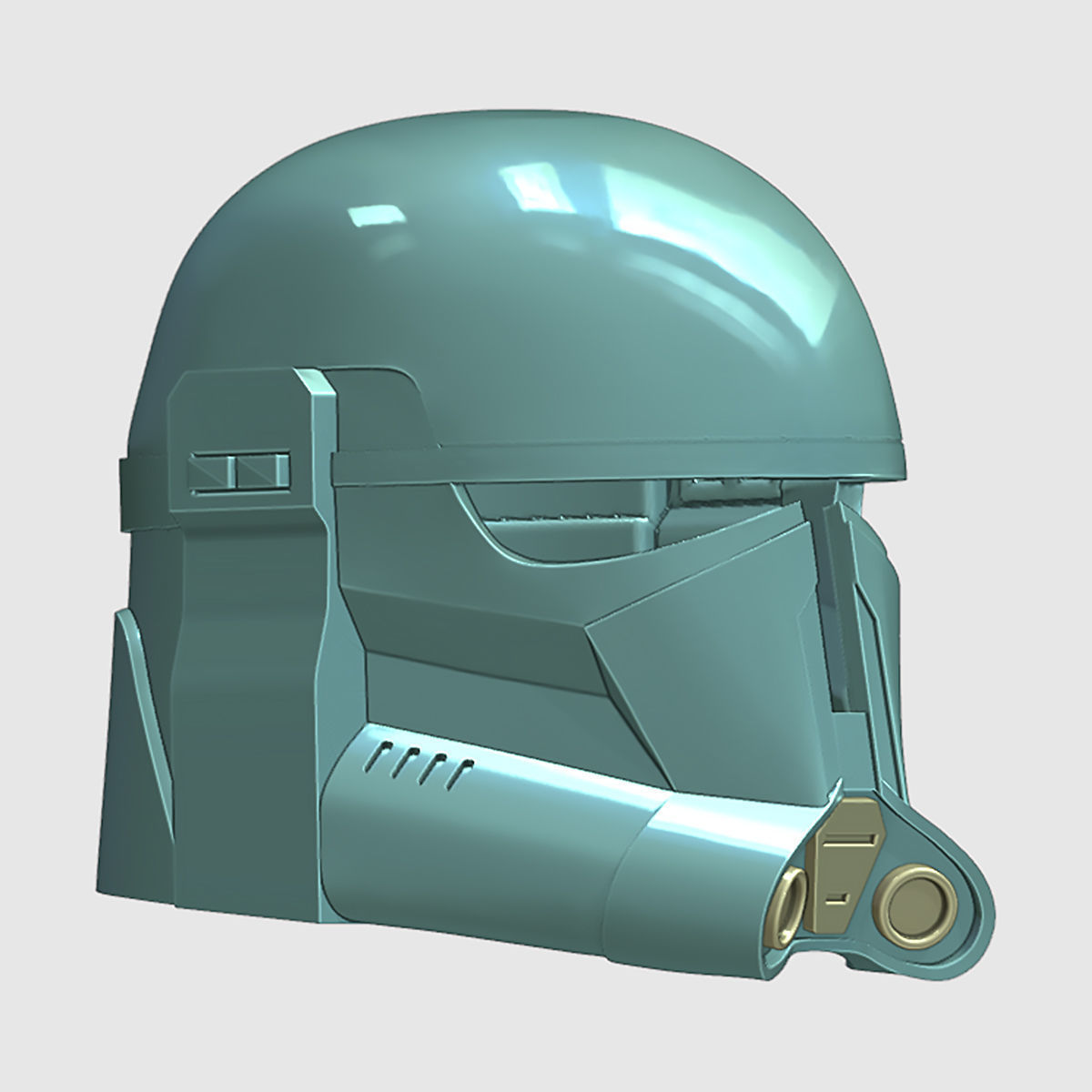 Beskar Trooper Helmet 3D print model 3D print model_4