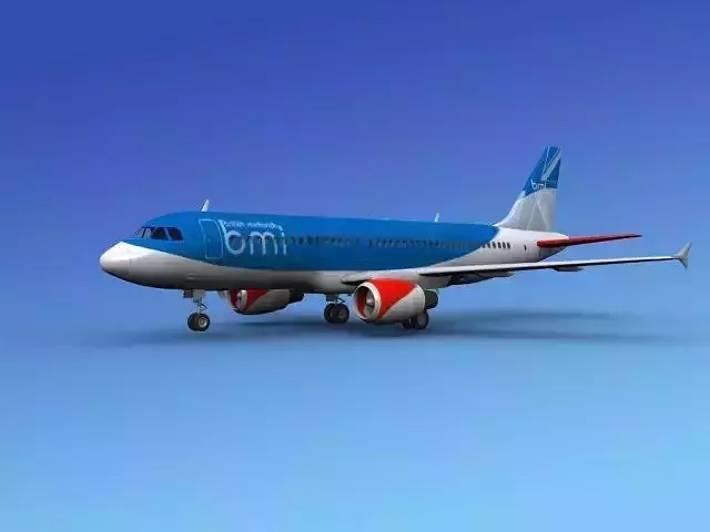 Airbus A320 British BMI 3D model