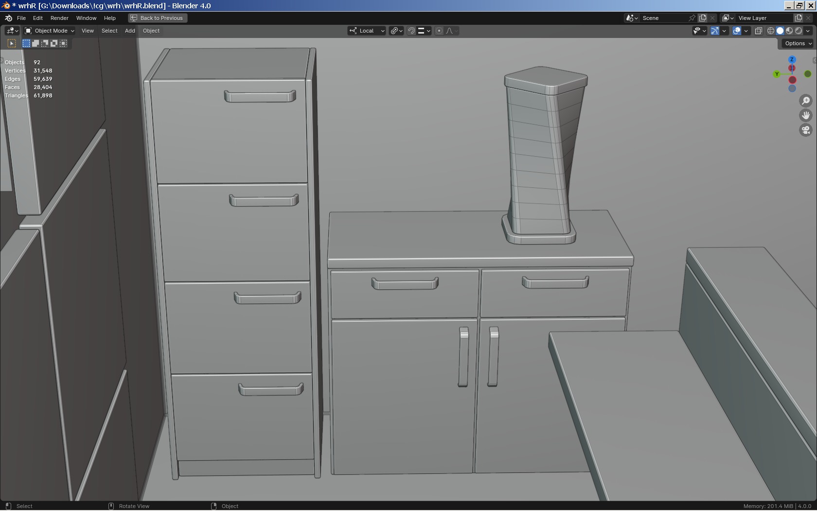 Reception Lobby  Wolfram and Hart Low-poly 3D model_10
