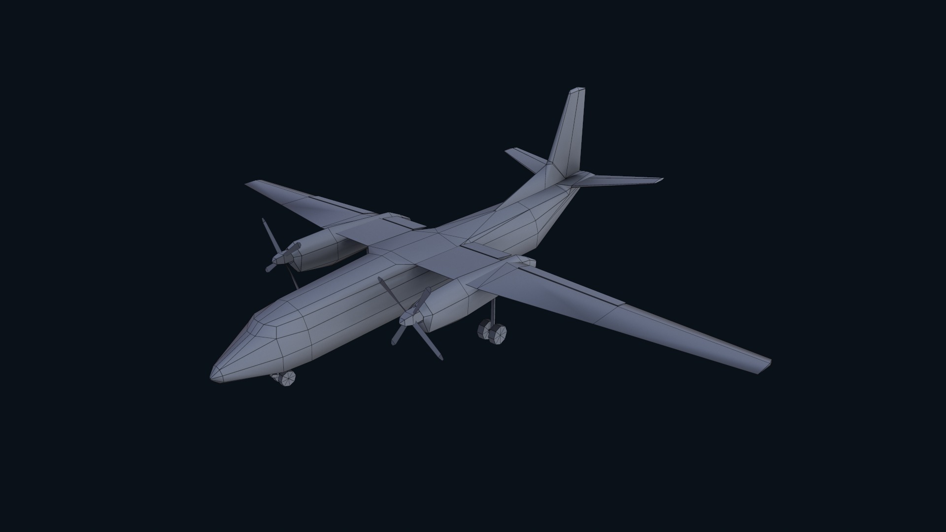 Asset - Army - AN 26 Curl 3D model Realistic Low-poly 3D model_34