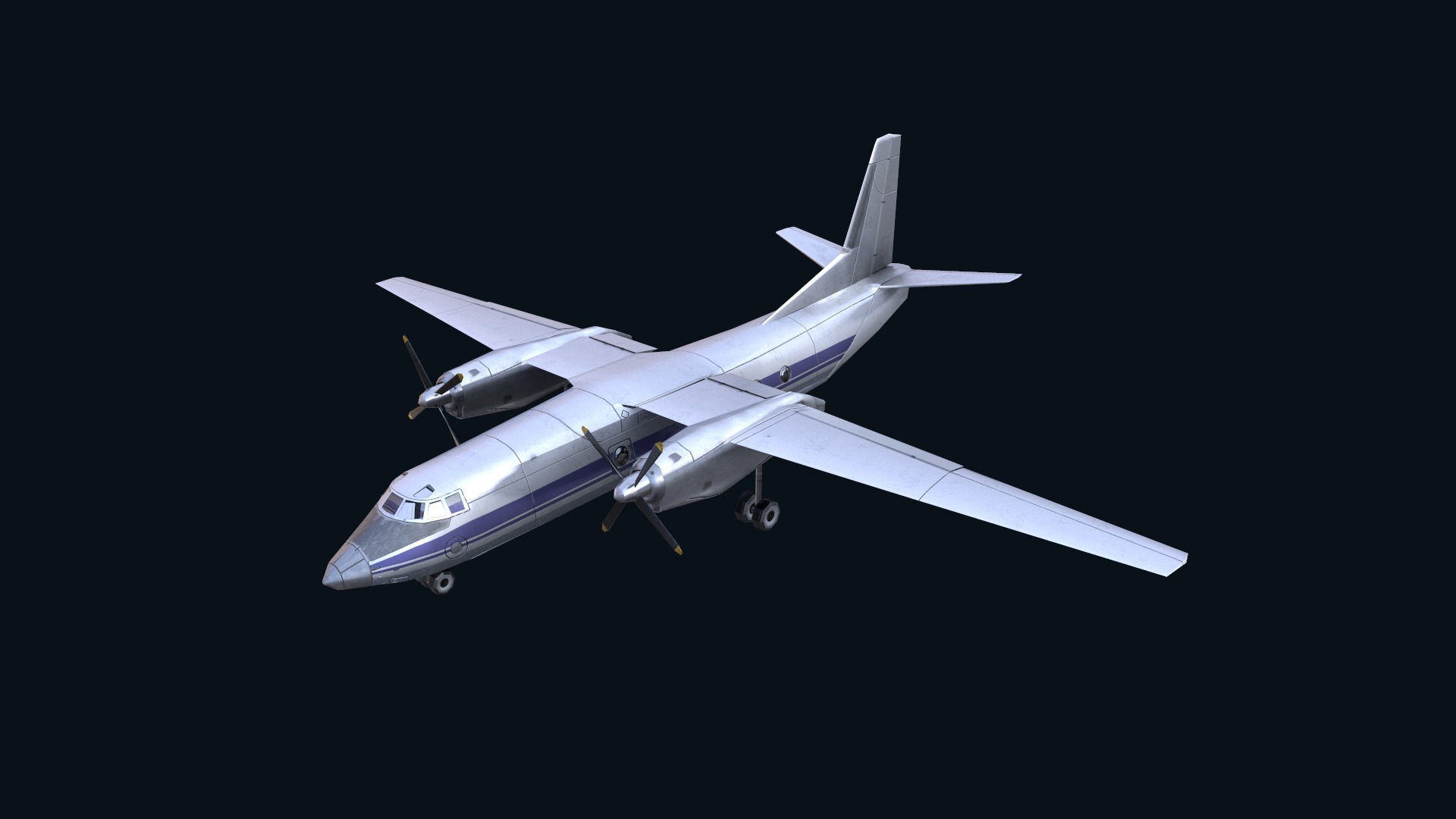 Asset - Army - AN 26 Curl 3D model Realistic Low-poly 3D model_25