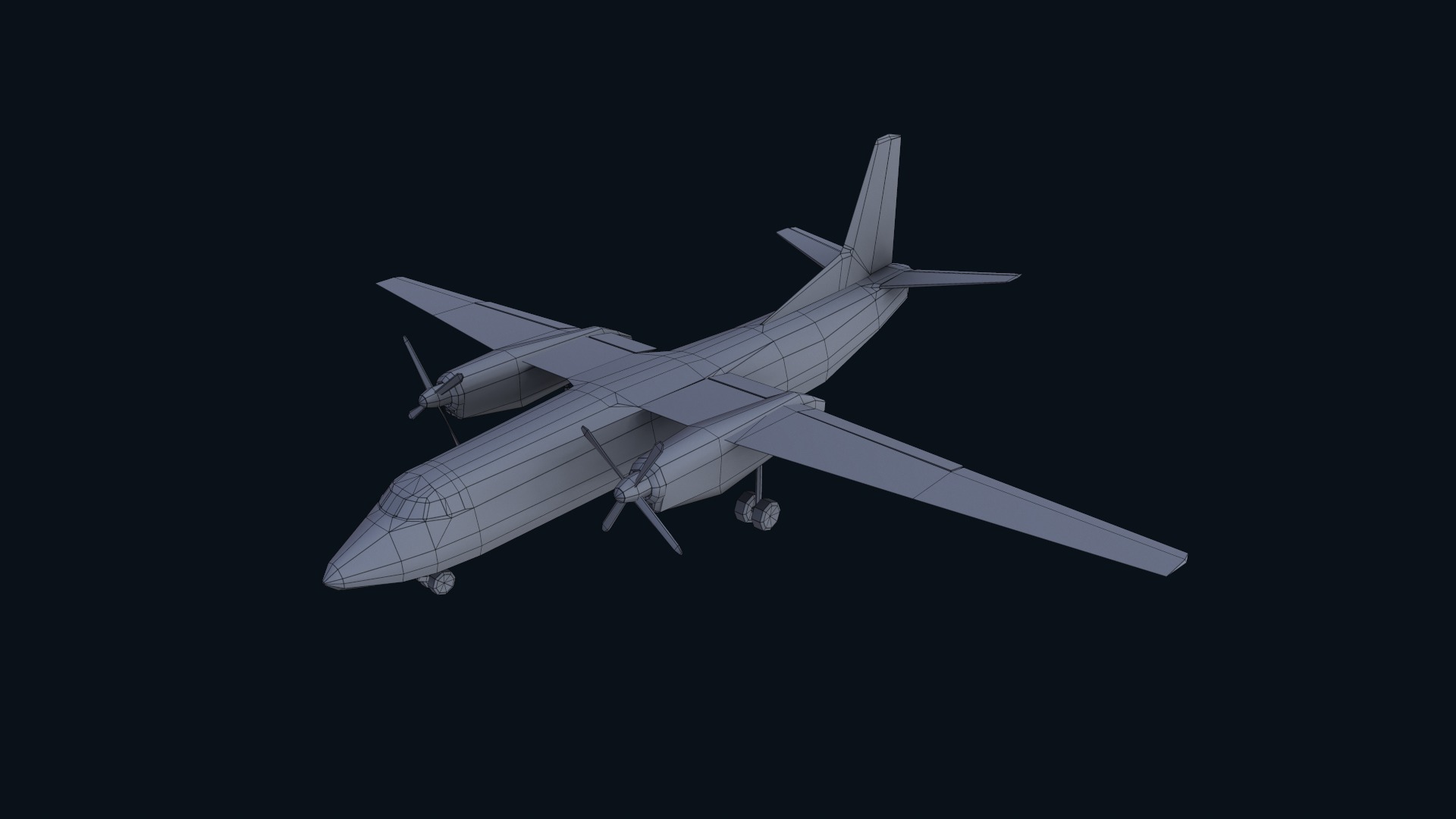 Asset - Army - AN 26 Curl 3D model Realistic Low-poly 3D model_28