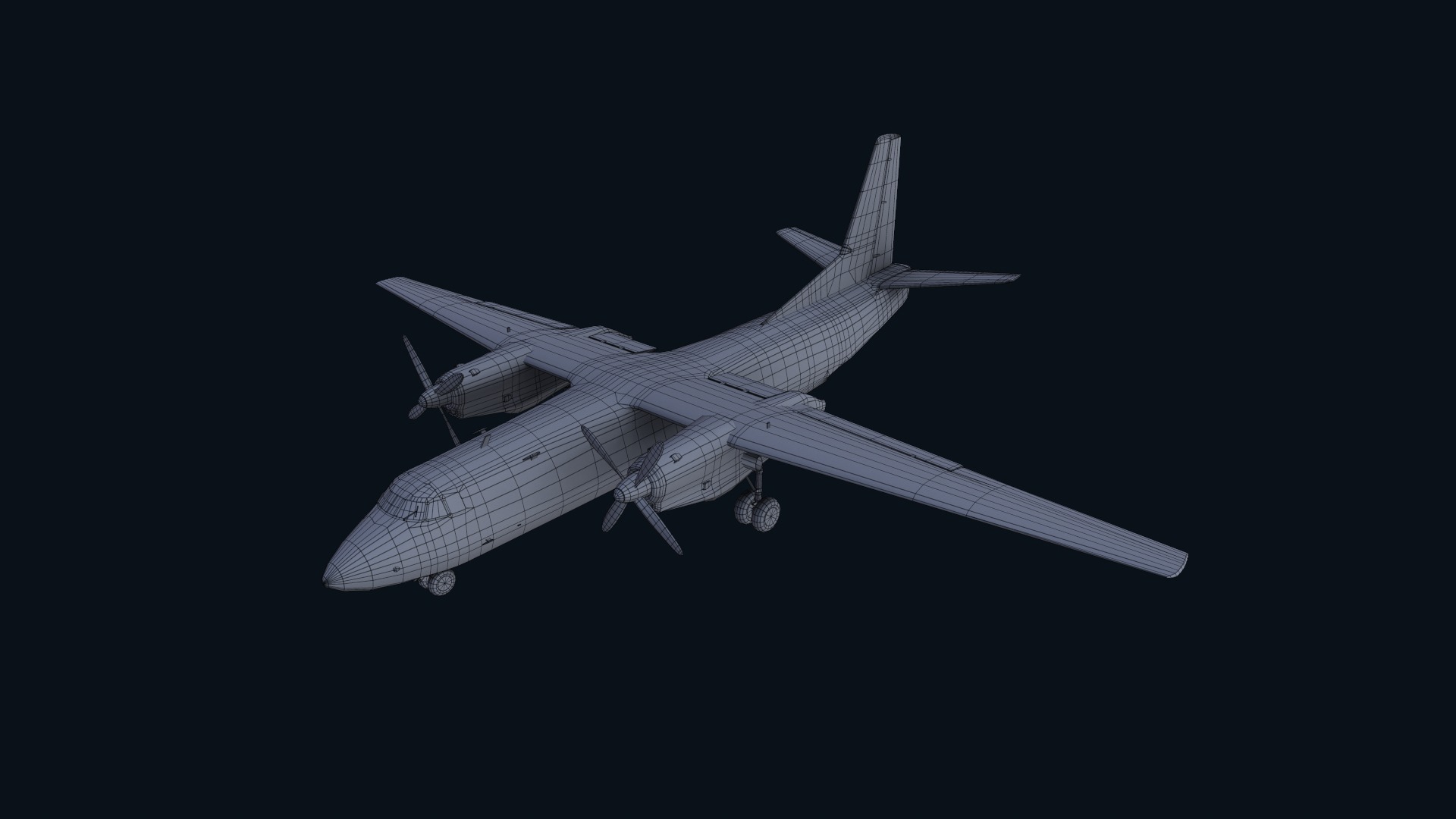 Asset - Army - AN 26 Curl 3D model Realistic Low-poly 3D model_10