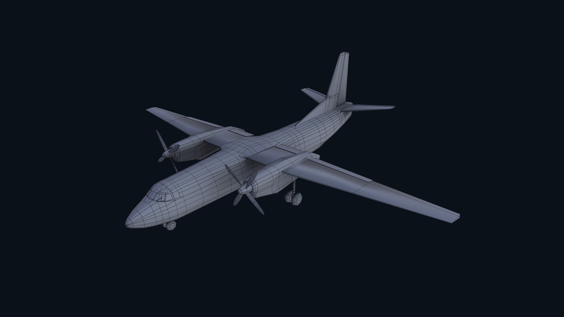 Asset - Army - AN 26 Curl 3D model Realistic Low-poly 3D model_22