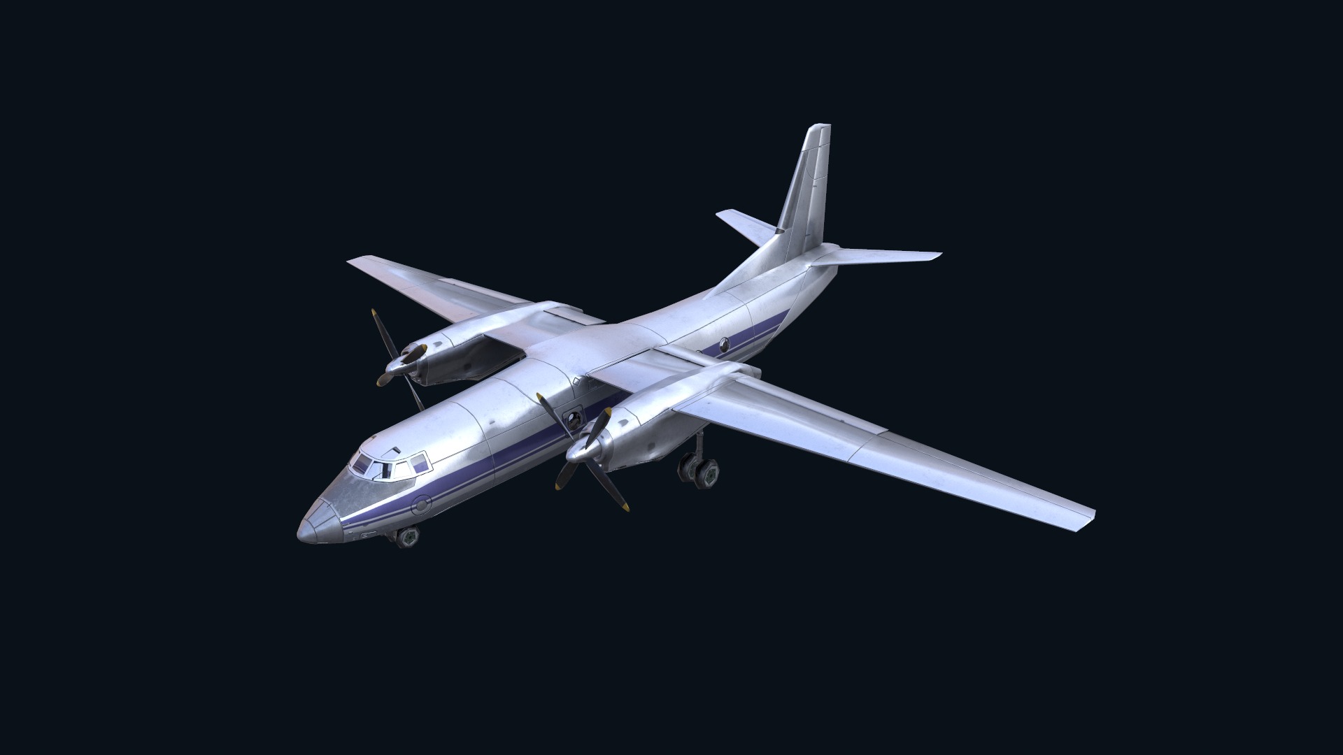 Asset - Army - AN 26 Curl 3D model Realistic Low-poly 3D model_19