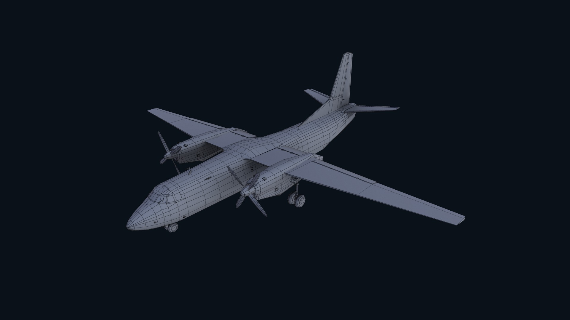 Asset - Army - AN 26 Curl 3D model Realistic Low-poly 3D model_16