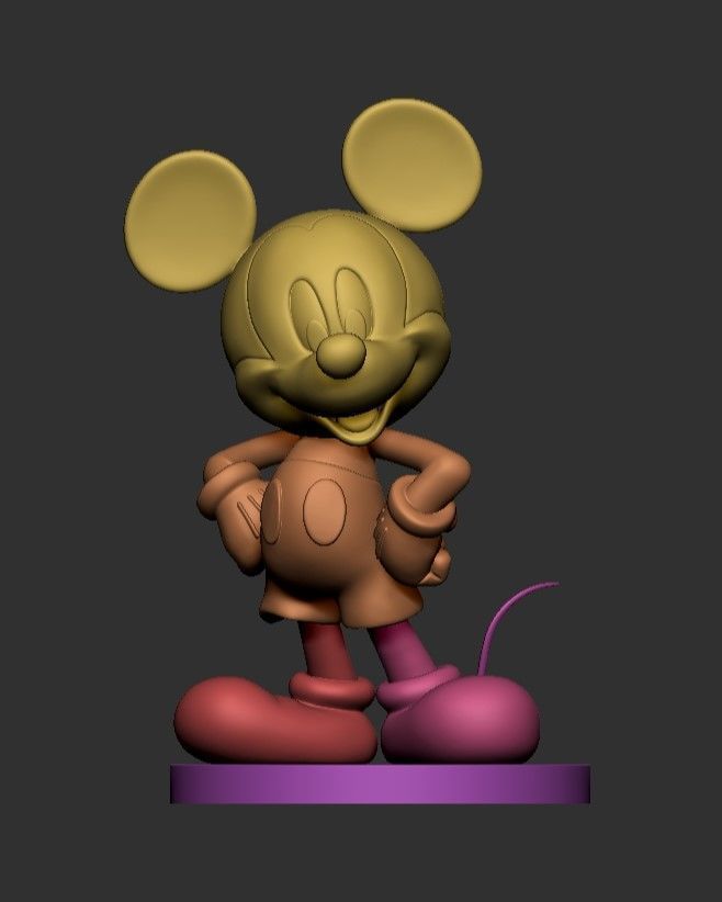 Mickey Mouse 3D print model_4