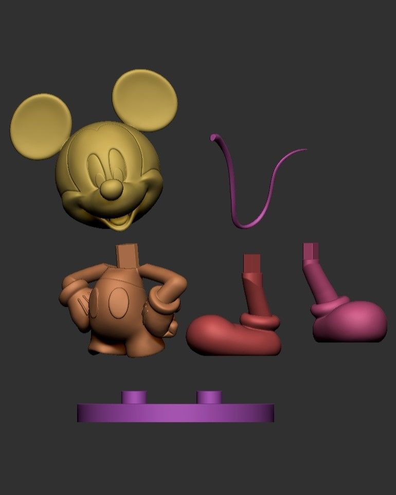 Mickey Mouse 3D print model_5