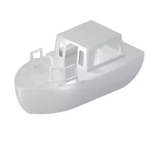 Games Tourist Boat Toy Low-poly 3D model
