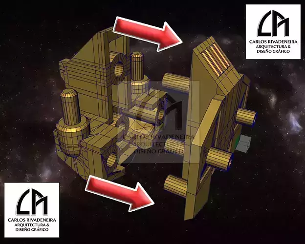 Gundam Backpack and Blitzgreymon cannons 3D print model