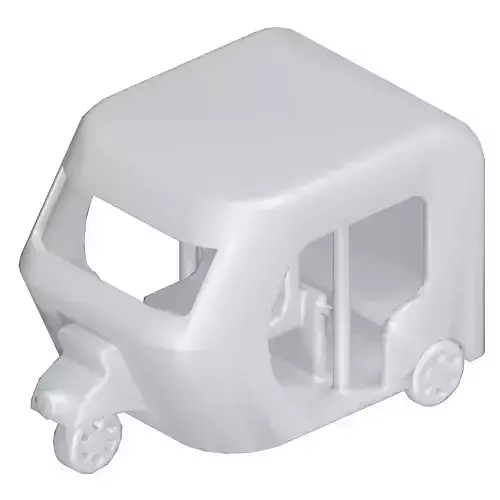 Games Auto Rickshaw Toy Low-poly 3D model