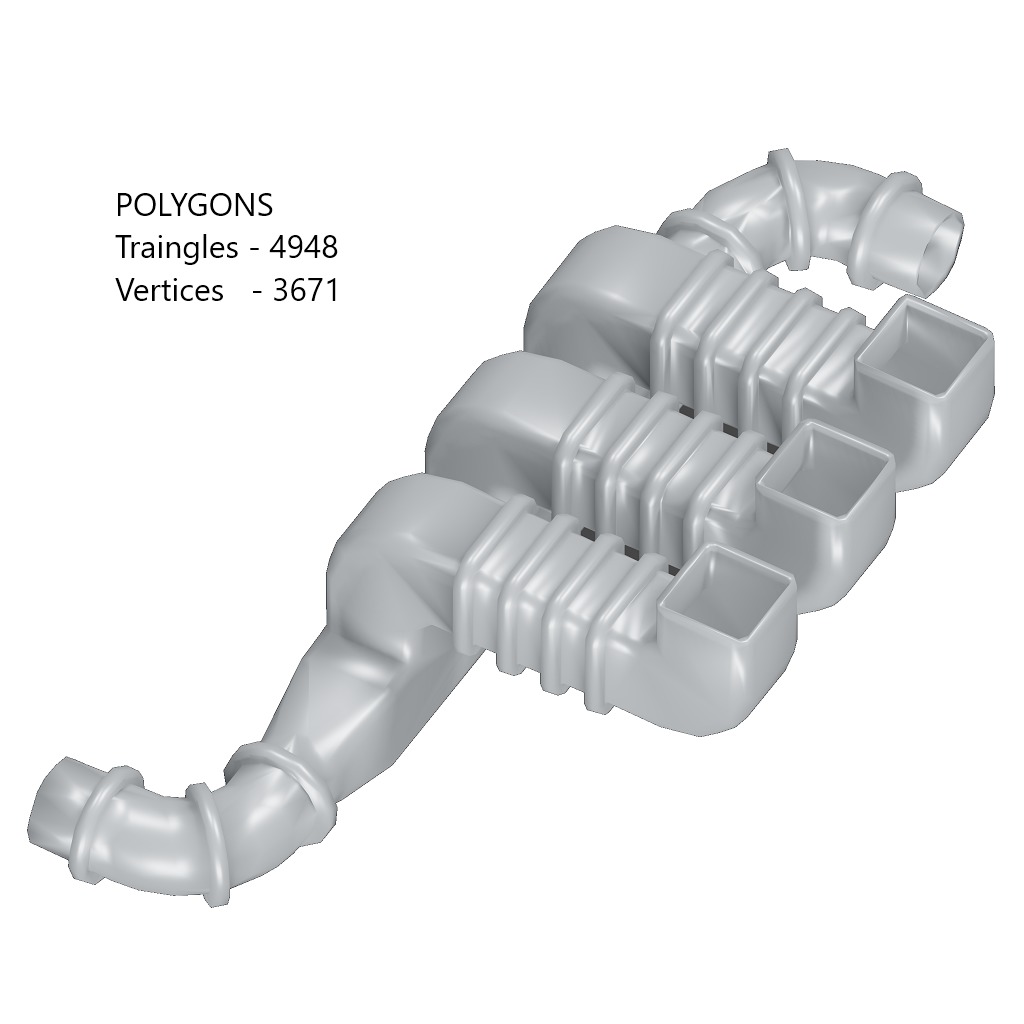 Games Air Duct Toy Low-poly 3D model_1