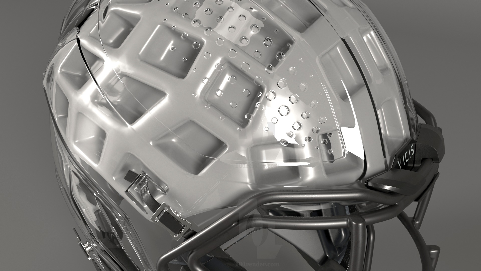Vicis ZERO2 Football Helmet 3D model_8