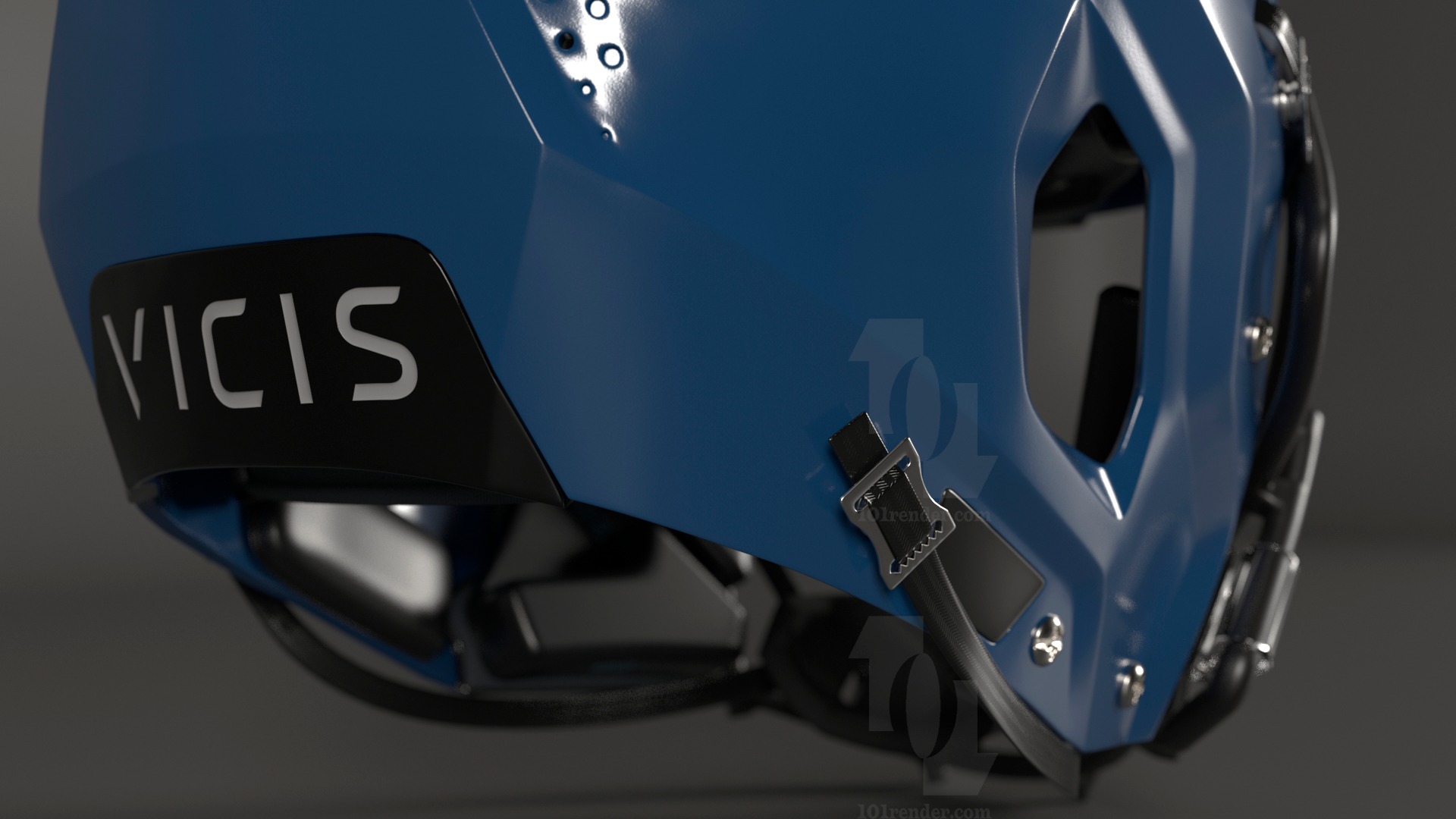 Vicis ZERO2 Football Helmet 3D model_1
