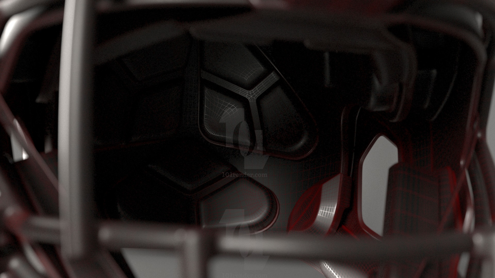 Vicis ZERO2 Football Helmet 3D model_11
