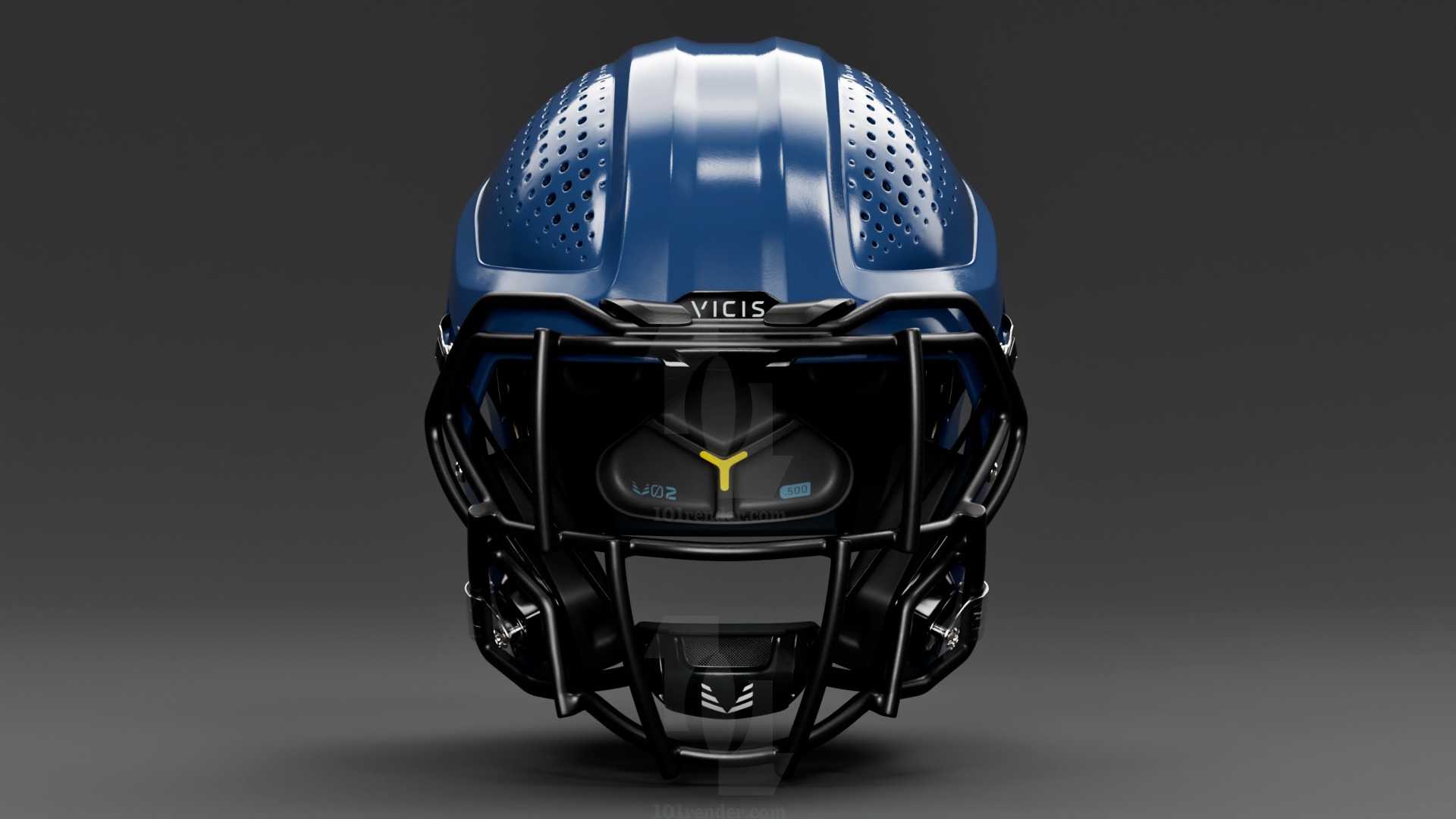 Vicis ZERO2 Football Helmet 3D model_4