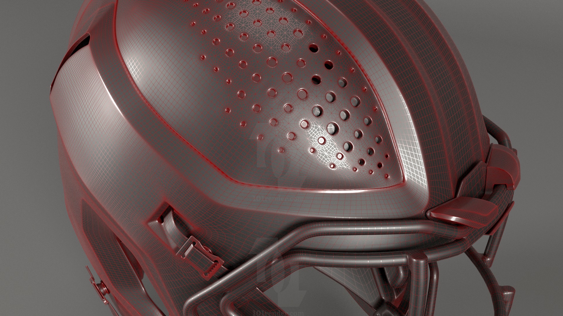 Vicis ZERO2 Football Helmet 3D model_12