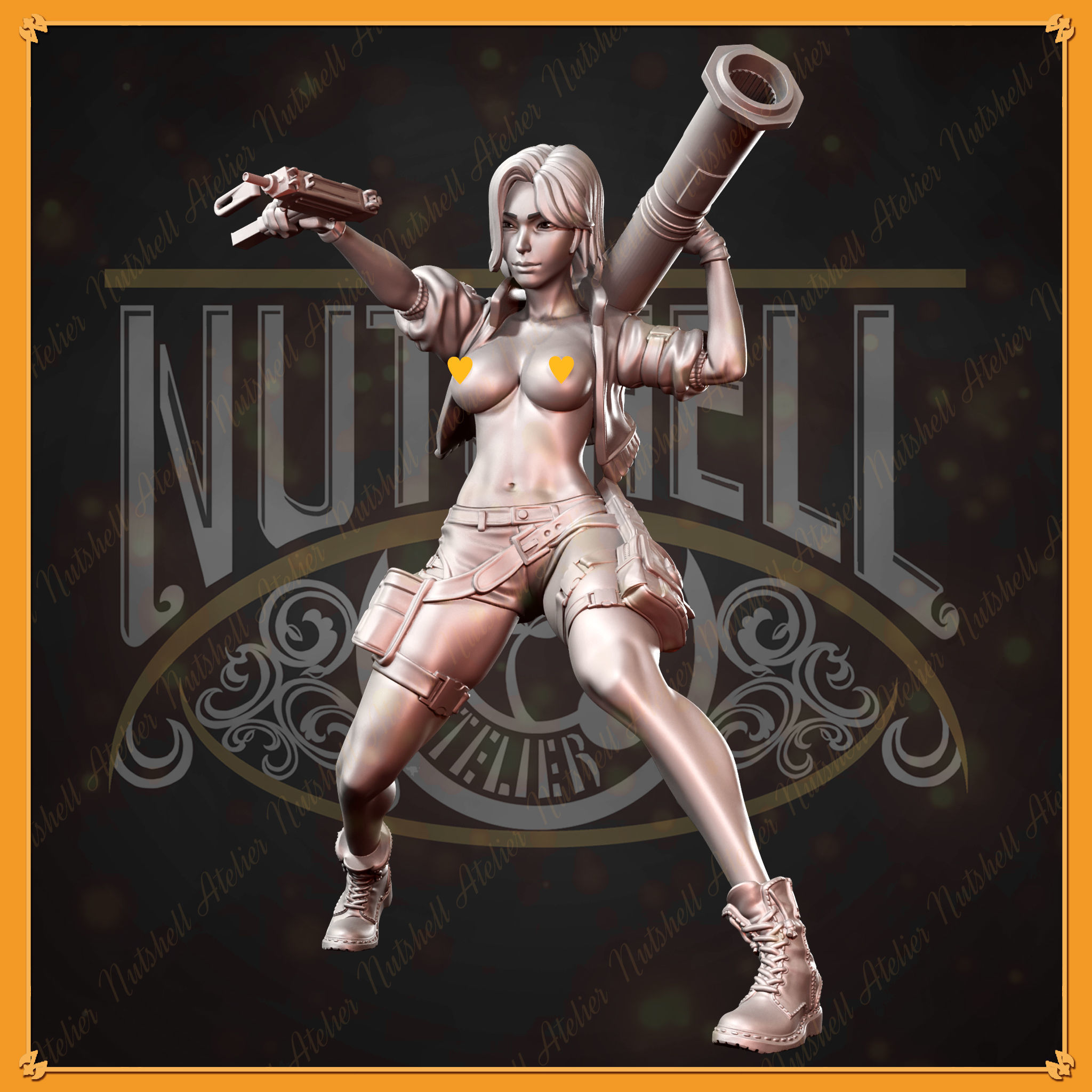 Nutshell Atelier - Anti-Tank girl Series - NSFW 3D print model_8
