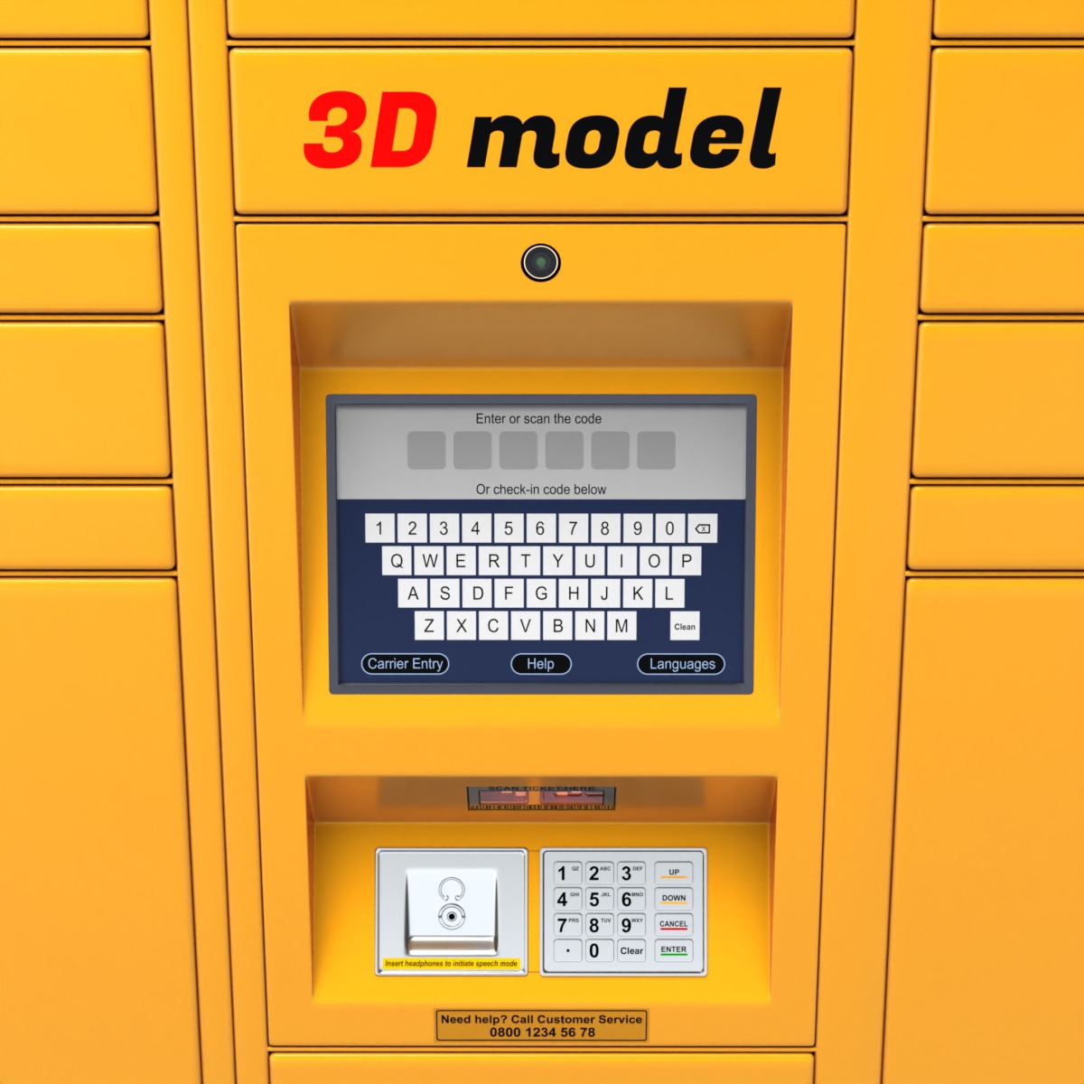 Parcel Locker 3D model_5